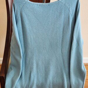 Sweater - Cyrus, light teal, Large